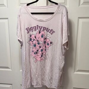 Well-loved Oversize Pokemon Jigglypuff Tee - FREE with bundle